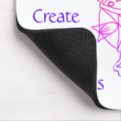 Liebe Frieden Glück Mousepad schaffen (Ecke)