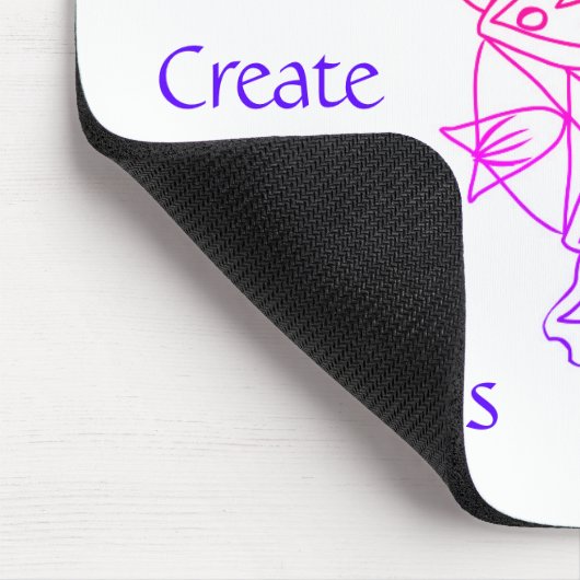 Liebe Frieden Glück Mousepad schaffen (Ecke)