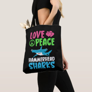 Liebe Frieden Hammerhai Haie Niedliche Meerestiere Tasche