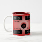 Liebe Frieden Harmonie Energie Kaffee Tasse (Links)