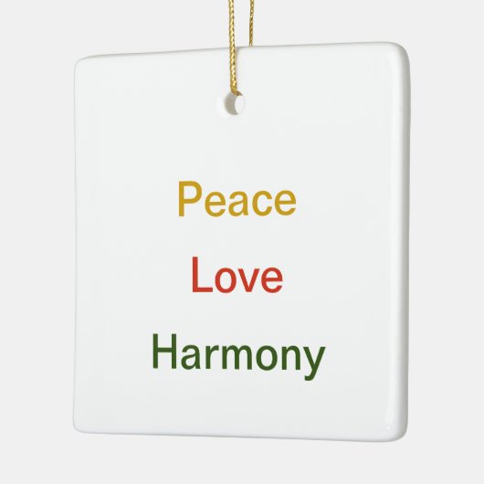Liebe Frieden Harmonie Keramikornament (Links)