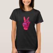 Liebe Frieden Harmonie Sieg Hand unterzeichnen Fri T-Shirt (Vorderseite)