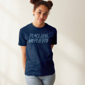 Liebe Frieden hoffen Freude am blauen Urlaub Tri-Blend Shirt