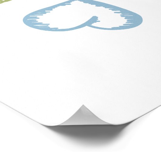 Liebe, Frieden, Hoffnung, Freude Poster (Ecke)