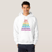 Liebe, Frieden... Hoodie (Vorne ganz)