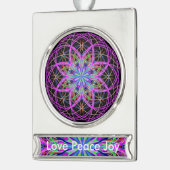 Liebe Frieden Joy Kaleidoscope Mandala Ornament (Links)
