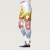 Liebe Frieden. Leggings (Links)