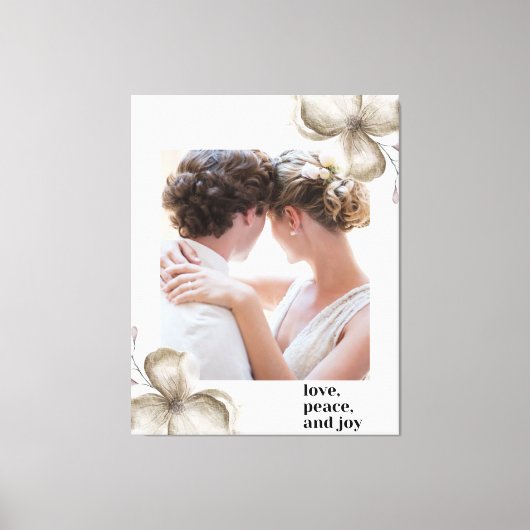 Liebe Frieden Leinwanddruck (Vorderseite)