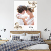 Liebe Frieden Leinwanddruck (Insitu (Schlafzimmer))