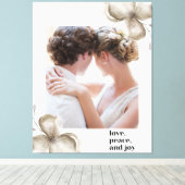 Liebe Frieden Leinwanddruck (Insitu (Holzboden))