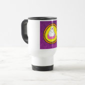 Liebe, Frieden, Licht, Freude-Tasse Reisebecher (Vorderseite Links)