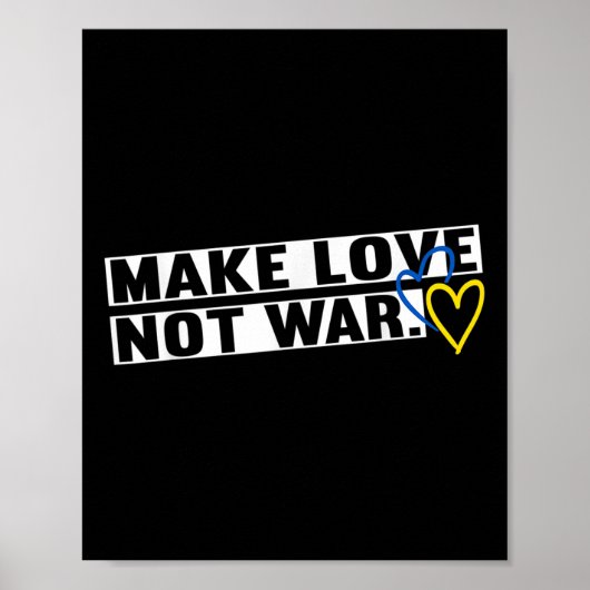 Liebe Frieden machen, nicht Krieg Weltfriedensmänn Poster (Vorne)