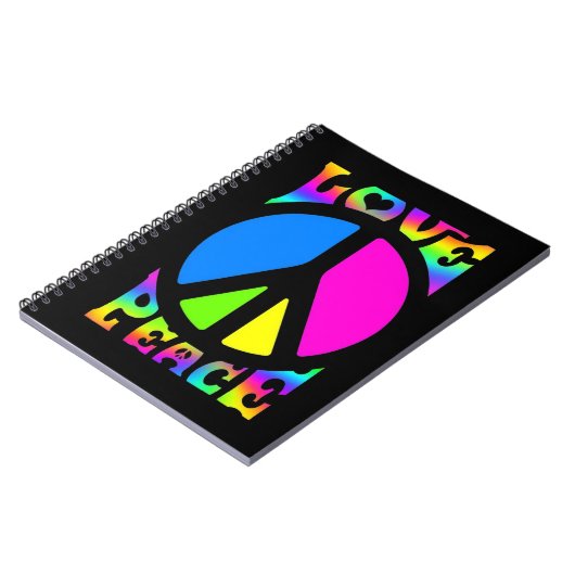 Liebe - Frieden Notizblock (Linke Seite)