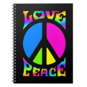 Liebe - Frieden Notizblock (Vorderseite)