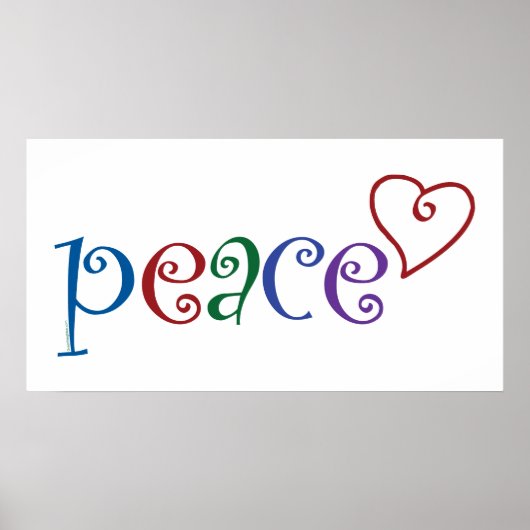 Liebe, Frieden Poster (Vorne)