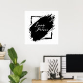 Liebe & Frieden Poster & Drucke (Heimbüro)