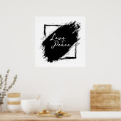Liebe & Frieden Poster & Drucke (Küche)