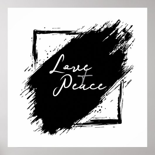 Liebe & Frieden Poster & Drucke (Vorne)
