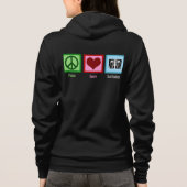 Liebe Frieden Radiologie Hoodie (Rückseite)
