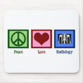 Liebe Frieden Radiologie Mousepad (Vorne)