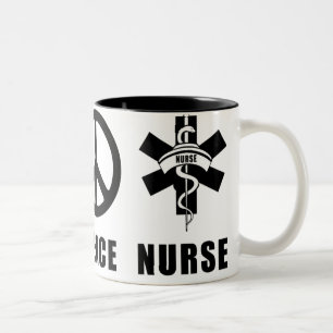 Liebe-Frieden RN Zweifarbige Tasse