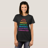 Liebe, Frieden... T-Shirt (Vorne ganz)