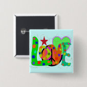 Liebe FRIEDEN u. Harmonie-T - Shirts und Geschenke Button (Vorne & Hinten)