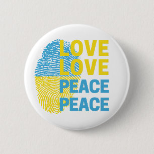 Liebe Frieden Ukraine Unterstützung Ukraine Button