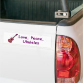Liebe, Frieden, Ukuleles Autoaufkleber (Auf Lkw)