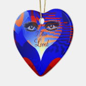 Liebe, Frieden und Einheit _ Keramikornament (Links)