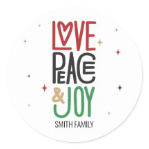 Liebe, Frieden und Freude, aus Ihrer Familie