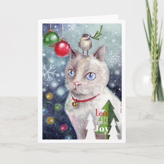 Liebe, Frieden und Freude Karte (Vorderseite)