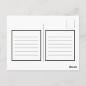 Liebe, Frieden und Freude kühne, moderne, elegante Postkarte (Rückseite)