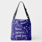 Liebe, Frieden und Freude Tragetaschen Mit Langen Trägern (Vorderseite)