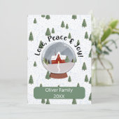 Liebe Frieden und Freude Weihnachten (Stehend Vorderseite)