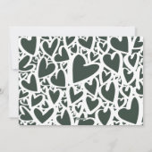 Liebe, Frieden und Freude Weihnachten Grünes Foto (Rückseite)