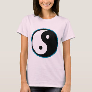 Liebe, Frieden und Gefärbte Krawatte Yin Yang Top