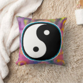 Liebe, Frieden und Gefärbte Krawatte Yin Yang Top Kissen (Decke)