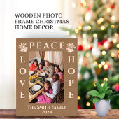 Liebe, Frieden und Hoffnung Weihnachtsgrüße Geätzte Rahmen