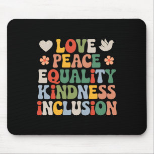 Liebe Frieden Vielfalt Inklusion Gleichheit Schwar Mousepad