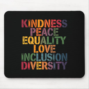 Liebe Frieden Vielfalt Inklusion Gleichheit Schwar Mousepad