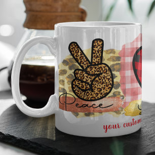 Liebe Frieden Yorkshire Ter Valentinstag Hundelieb Kaffeetasse