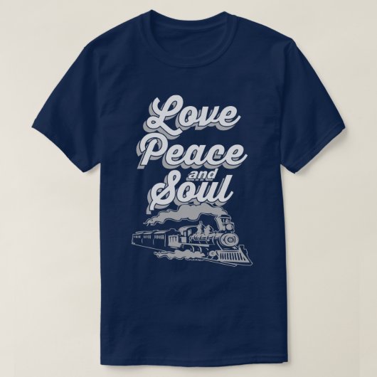 Liebe-Friedens-und Soul-Musik-Pop-Disco-Slogan-T - T-Shirt (Design vorne)