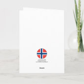 Liebe-Friedensgruß-Karte 1 Oslos Norwegen Karte (Rückseite)