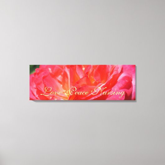 Liebe Friedensnährende Leinwand Rose Kunstdrucke (Vorderseite)