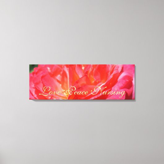 Liebe Friedensnährende Leinwand Rose Kunstdrucke (Vorderseite)