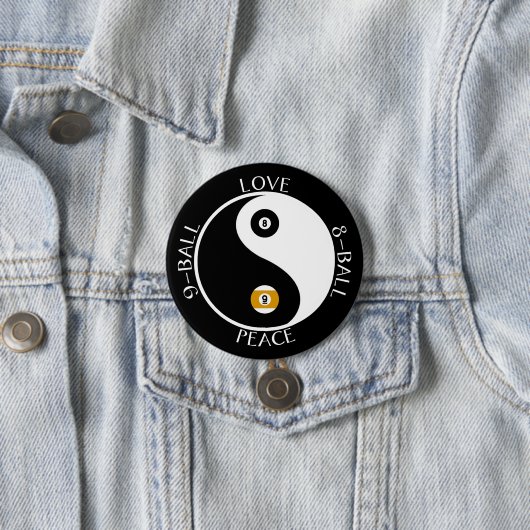 Liebe-Friedenspoolknöpfe Button (Beispiel)