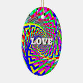 LIEBE FRIEDENSRAUM KERAMIK ORNAMENT (Rechts)