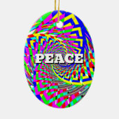 LIEBE FRIEDENSRAUM KERAMIK ORNAMENT (Hinten)