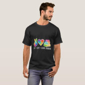 Liebe Friedensschule Bibliothekar T-Shirt (Vorne ganz)